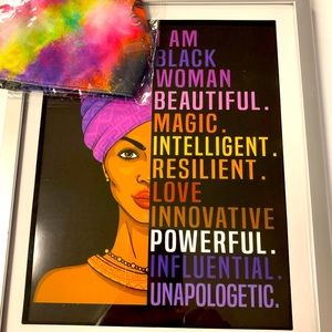 Beautiful picture and mask to match